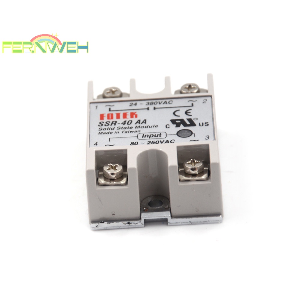 Rơ Le Trạng Thái Nước Rắn ssr-40aa-h 40a 80-250v ac to 90-480v ac ssr 40aa