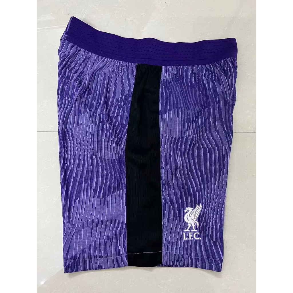 Quần Short Bóng Đá Chất Lượng Cao Màu Tím Sân Khách liverpool 2 2324 aaa +