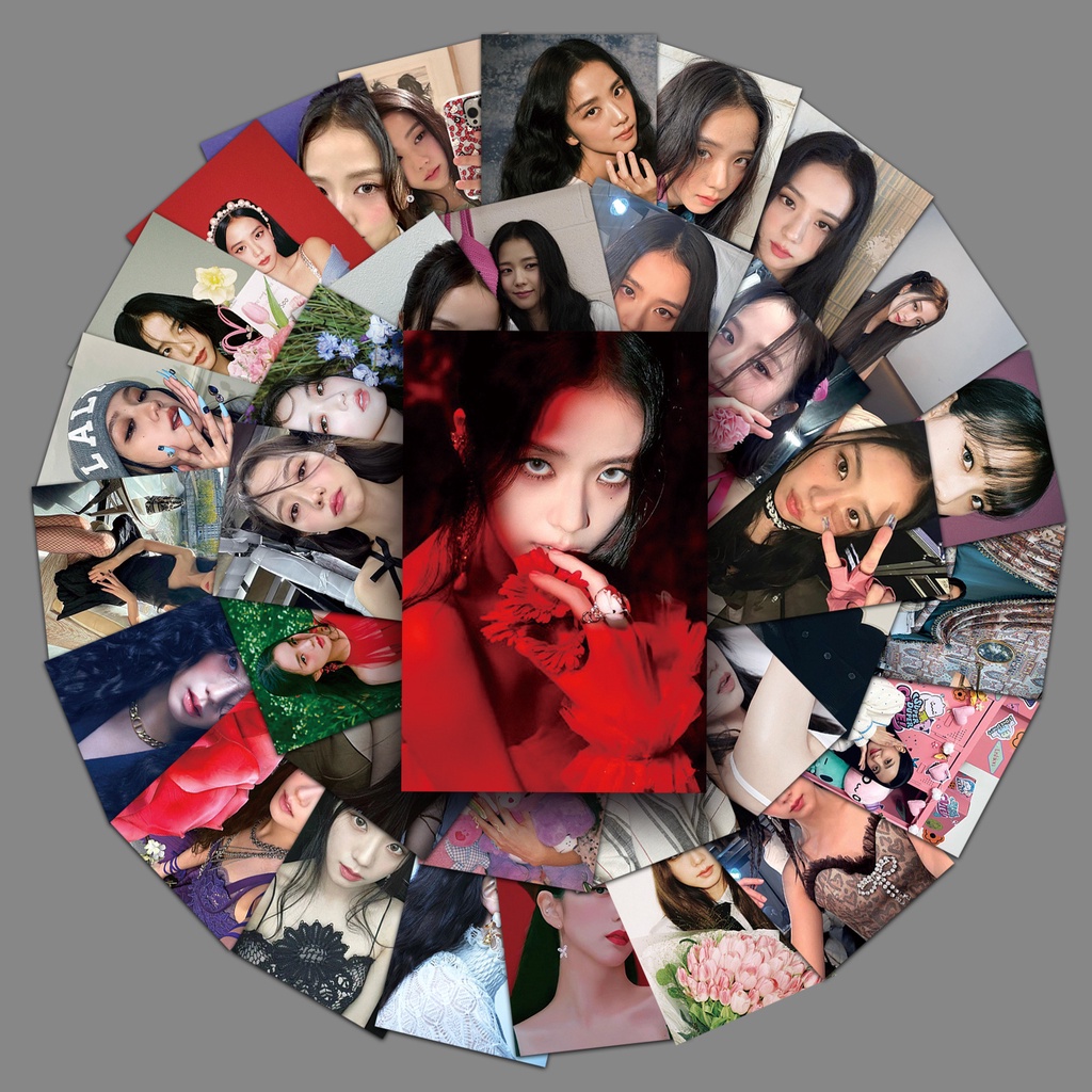 Bộ 40-190 sticker Dán Trang Trí Vali laptop Hành Lý Hình lisa rose jennie jisoo the girls Màu Hồng Venom