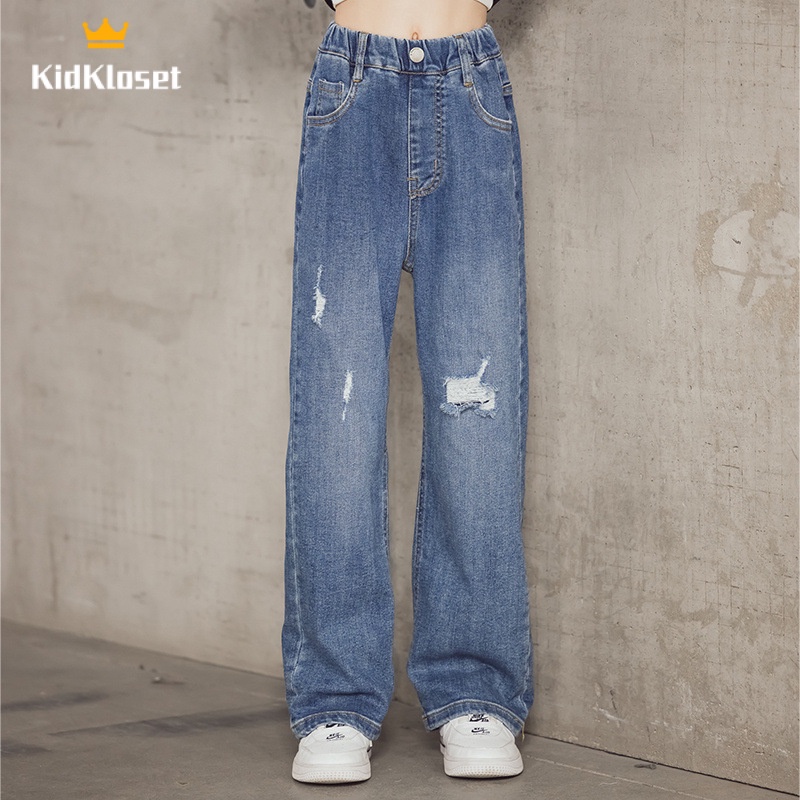 KidKloset quần jean  bé gái quần bò bé gái Vải chất lượng cao Thời trang 2023 NEW STYLE P93Q01C 38Z230923
