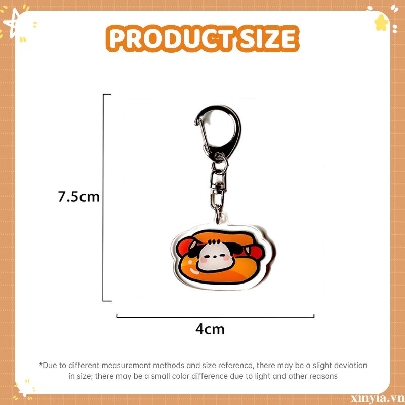 🌺🌺Móc Khóa Hình Chú Chó Sanrio Pacha Hoạt Hình Đáng Yêu