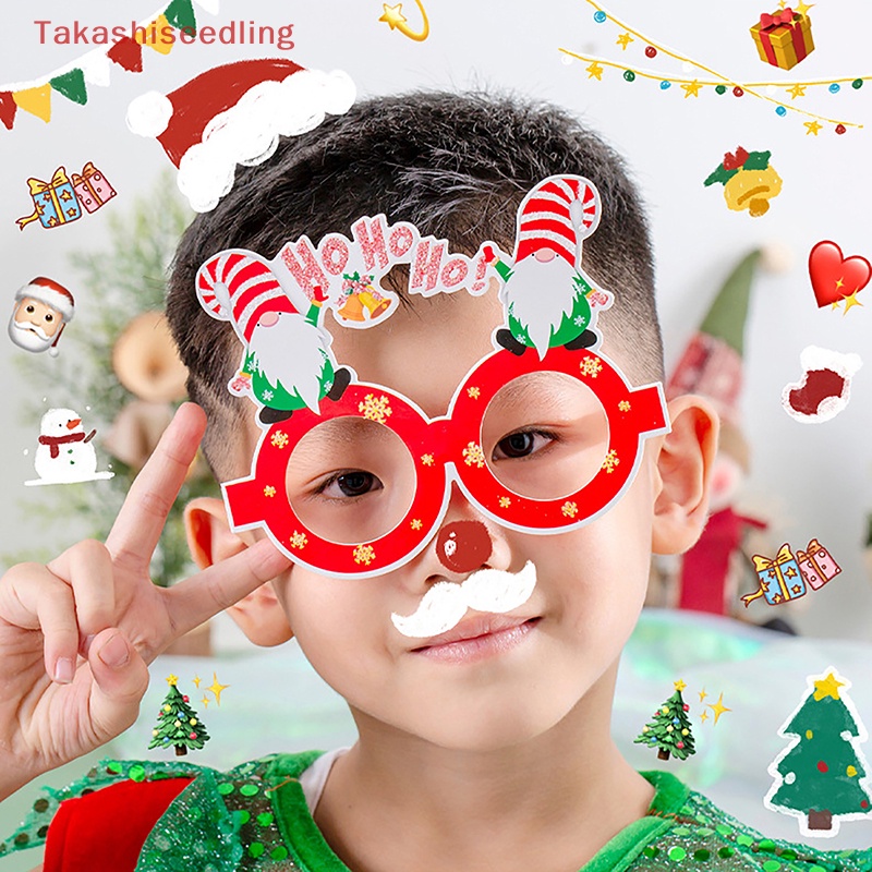 Gọng Kính Hình Ông Già Noel / Người Tuyết Trang Trí Giáng Sinh / Năm Mới Cho Người Lớn Và Trẻ Em