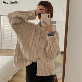  Miya Studio Áo Len áo khoác cardigan INS Popular Xu hướng Đơn giản WMY2392Y7J 39Z230925 