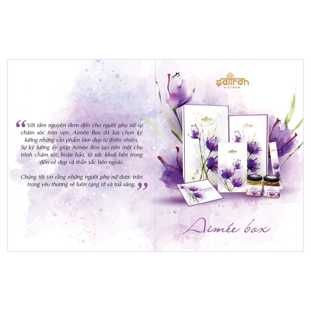 Set quà tặng người thương Nhụy hoa nghệ tây kèm Saffron ngâm mật ong Thương hiệu Saffron VietNam