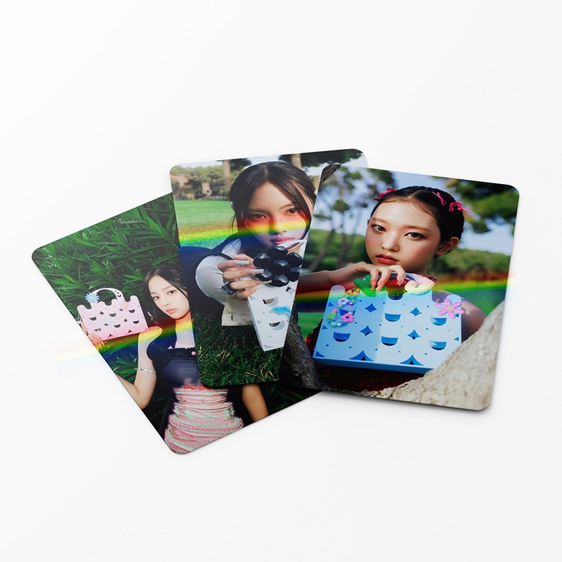 NewJeans Laser Card Set 55 Tấm Thẻ Ảnh Get Up LOMO Card Hình Nhóm Nhạc