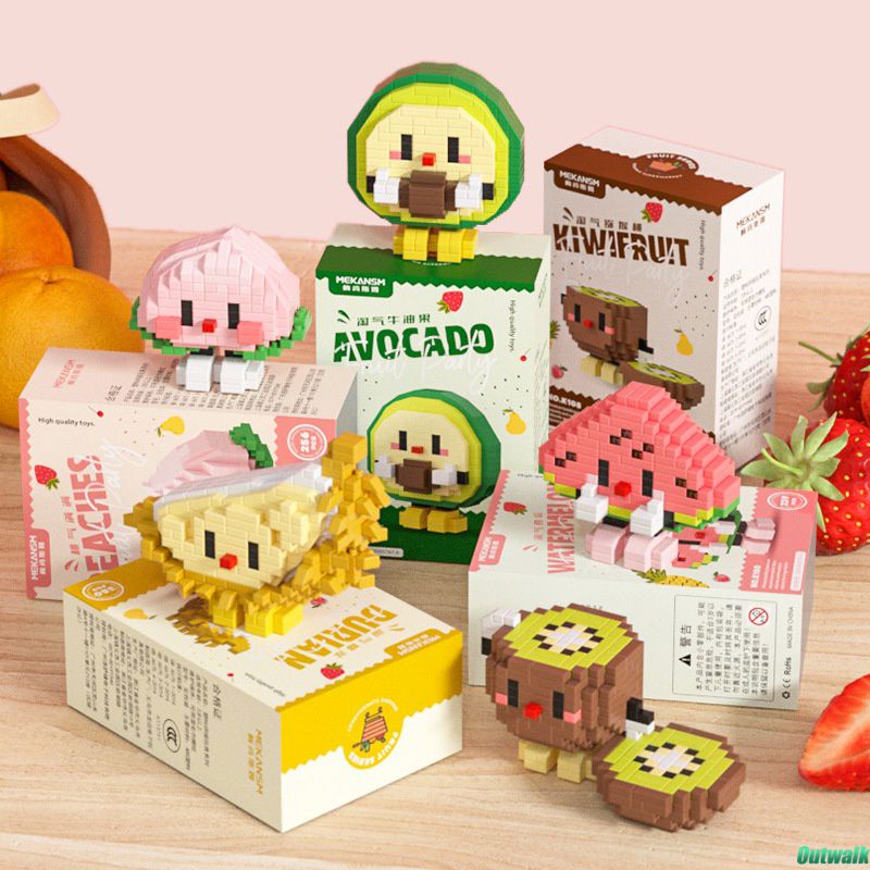 ⚡Còn Hàng⚡ Bộ đồ   Lắp Ráp Hộp đựng Bữa Tiệc Trái Cây Mùa Hè Lego Dành Cho Bé Gái
