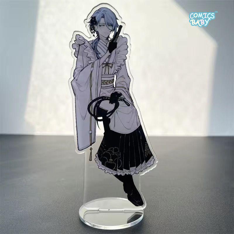 Genshin Impact Acrylic card Acrylic Stand Cafe Maid  Zhongli  Xiao Nahida Keqing Venti Gift
