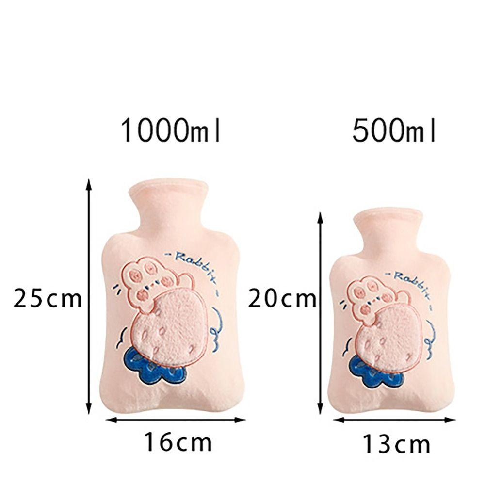 WAPKTY Dễ Thương Túi Chườm Nóng 500 / 1000ml Bằng pvc Tiện Dụng Cho Nữ