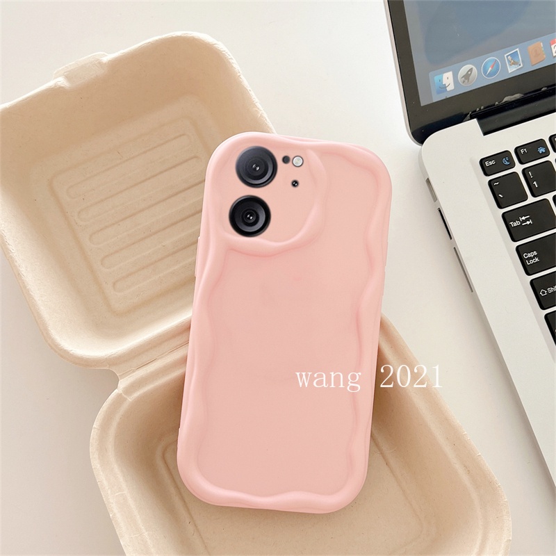 Ốp Điện Thoại Mềm Gợn Sóng Màu Kem Chống Rơi Thời Trang Cho xiaomi 13t xiaomi 13t pro 5g 2023
