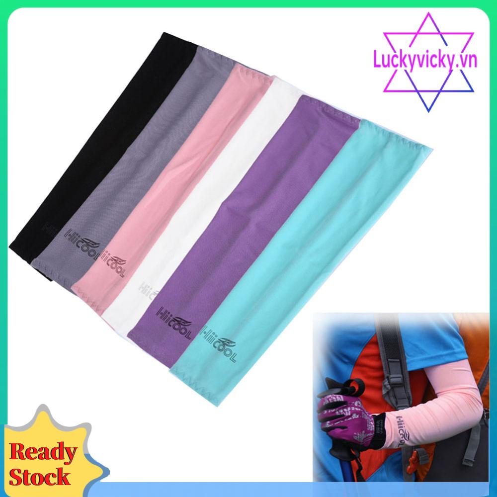 1 Cặp Vỏ Bọc Cánh Tay Làm Mát Chống Tia uv Khi Đi Xe Đạp / Chơi golf Ngoài Trời