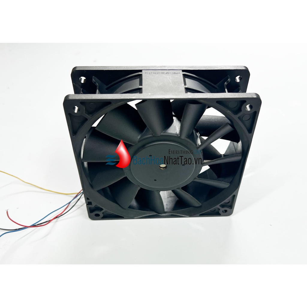 Quạt DC Brushless 12v-3,24a vuông 12cm