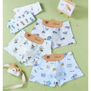 5 quần sịp đùi bé trai nhiều hình vải cotton chất đẹp