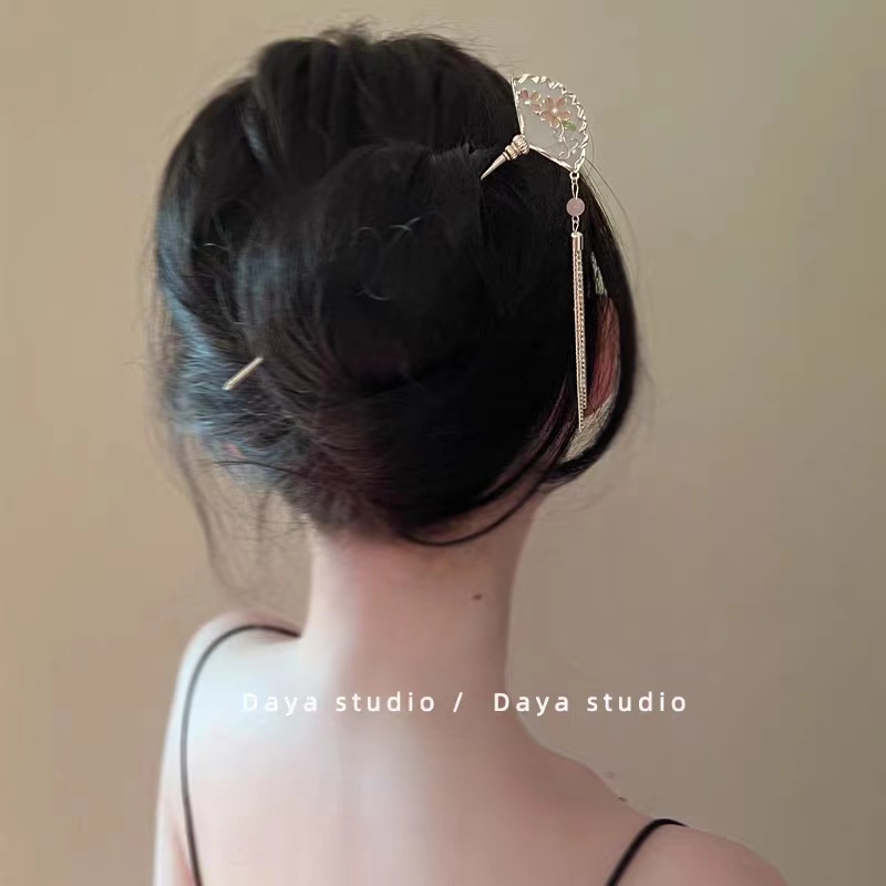 Trâm Cài Tóc Kim Loại Hình Bướm Phong Cách Trung Hoa Cổ Điển Mới