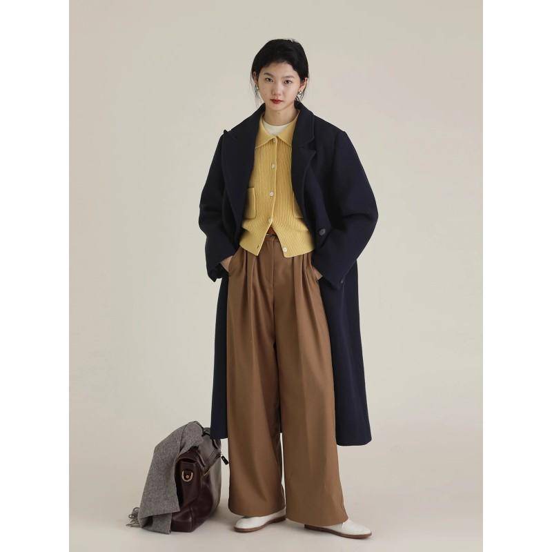 NZN Áo Sơ Mi Tay Dài Kiểu Dáng Đơn Giản Thanh Lịch Cho Nữ