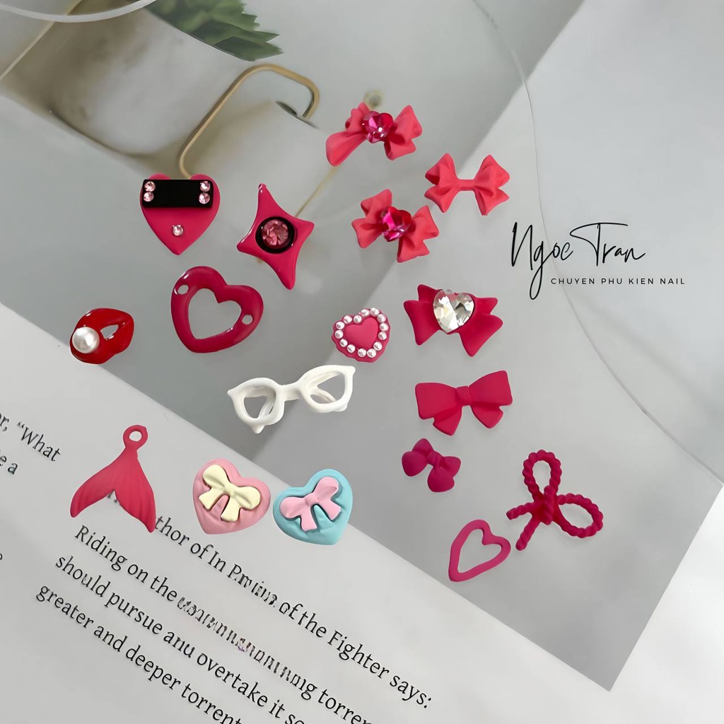 Charm Barbie Girl Hồng Neon Mới 2023 | Trang Trí Móng Tay BB