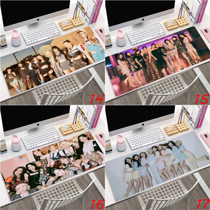 Tấm Lót Chuột Và Bàn Phím Chơi Game Chống Trượt In Hình kpop twice Teneon ,jeongyeon ,jihyo ,dahyun, momo, sana,mina,tzuyu
