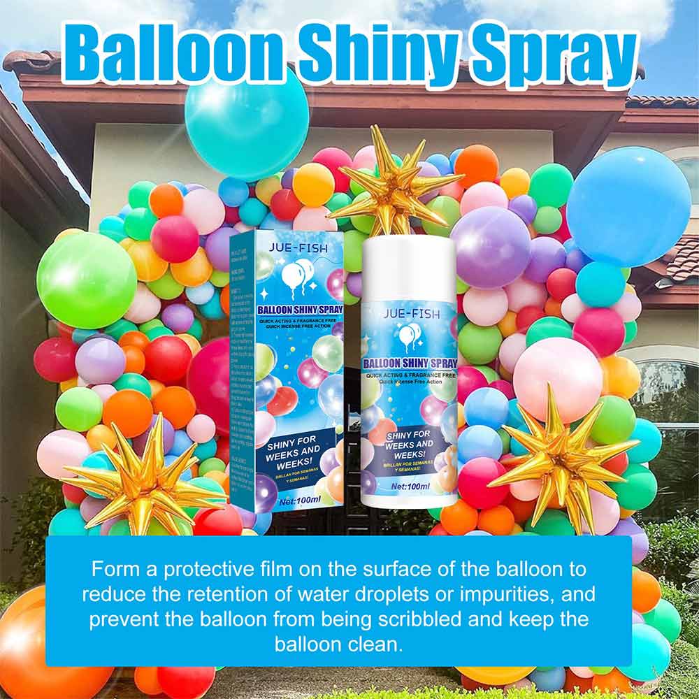 1 Bottle Balloon Brightener Polisher Shine Spray Spray