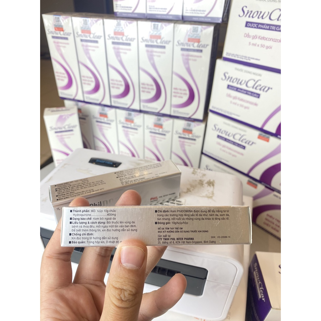 Phildomina kem bôi nám, tàn nhang, combo phildomina tuýp 10g. combo nhiều tuýp Phidomina bôi thâm nám sẹo date xa nhất