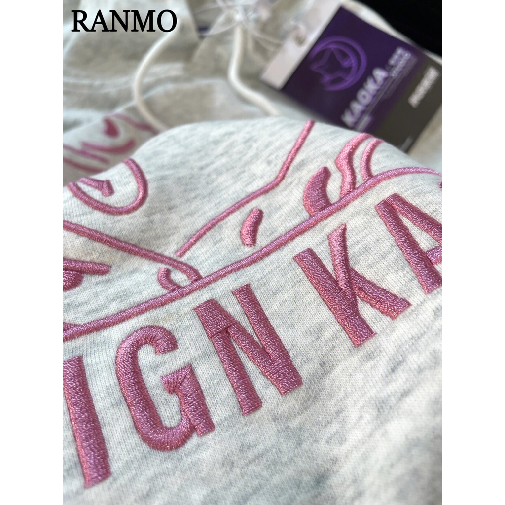 RANMO Áo Khoác hoodie áo khoác nữ zip hoodie Durable Phong cách trendy Korean WWY2393GP5 40Z231007