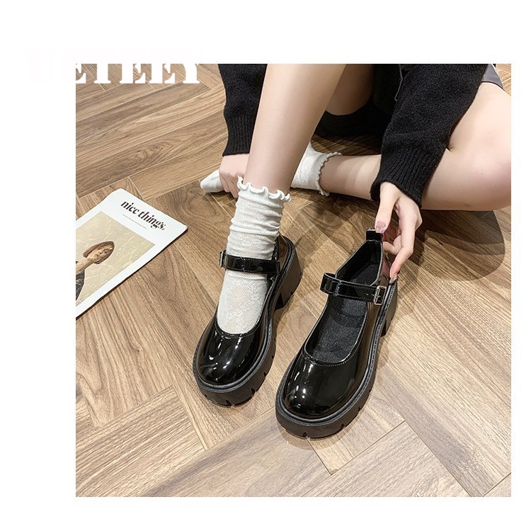 UETEEY giày búp bê Mary Jane Lolita Đế da mềm đế êm thời trang B94F0PM 40Z231007