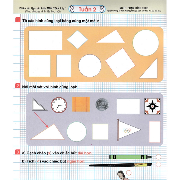Sách - Phiếu Bài Tập Cuối Tuần Môn Toán Lớp 1