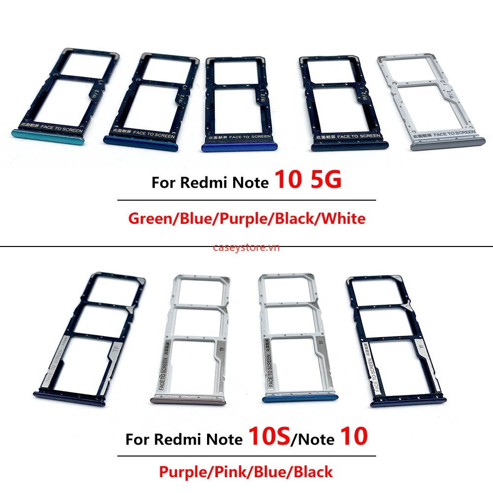 Khay Đựng Thẻ sim Hai Ngăn Cho xiaomi redmi note 10 note 10s note 10 pro 4g 5g sim