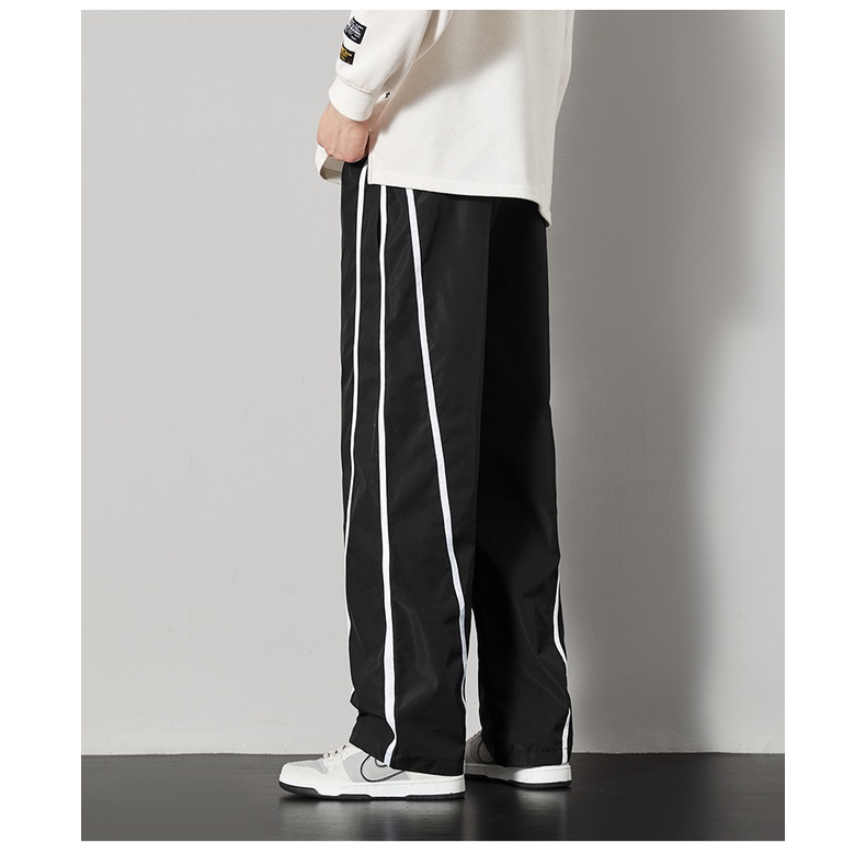 Quần Dài Lưng Cao Dáng Rộng Thời Trang Mùa Thu Cho Nam