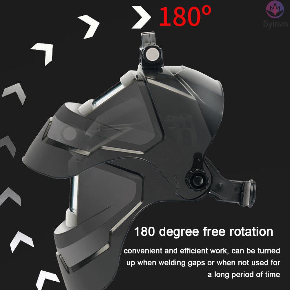 Automatic Dimming Welding Facemask Electric Welding Cap for Large View and High Temperature Resistant Arc Welding