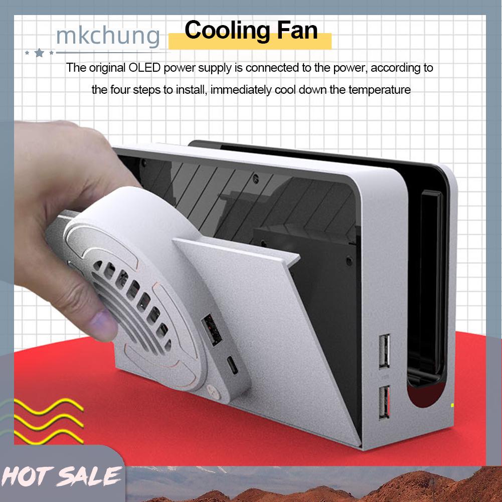 Đế Sạc Tản Nhiệt Kèm Đèn Cho Máy Chơi Game nintendo switch oled