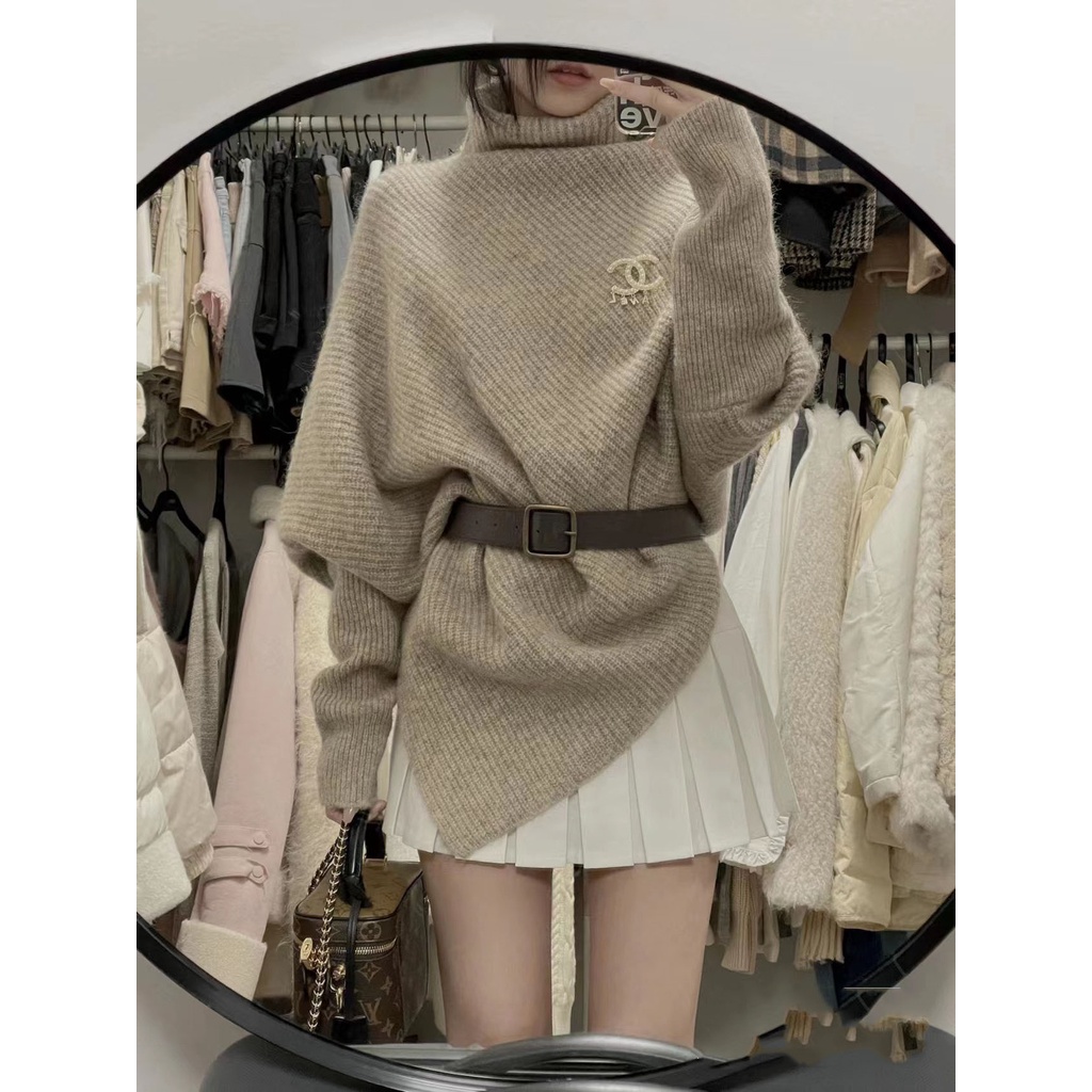 Bộ Áo sweater Phối Chân Váy Phong Cách Hàn Quốc Thời Trang Thu Đông Hàng Mới 2023