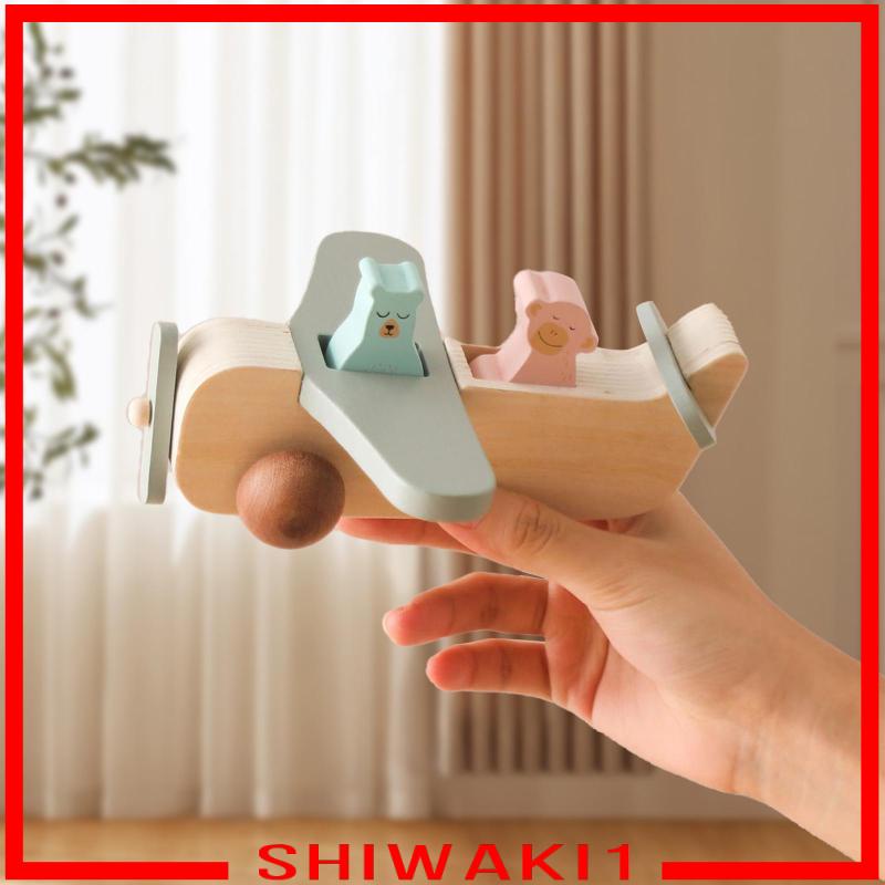 Máy Bay Đồ Chơi Bằng Gỗ Trọng Lượng Nhẹ Dành Cho Trẻ Em