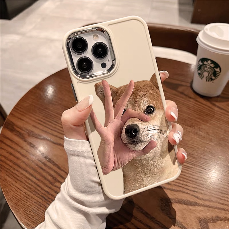 Ốp Điện Thoại Chống Rơi Hình Cún shiba inu Cho apple 7 7plus 8 8plus xs xr 11 12 13 14 pro plus promax