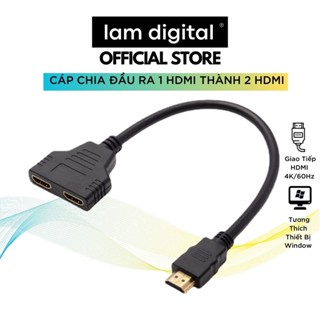 Cáp Chia Chuyển Đổi 1 Đầu Vào Sang 2 Cổng Ra HDMI 1080P Tiện Lợi