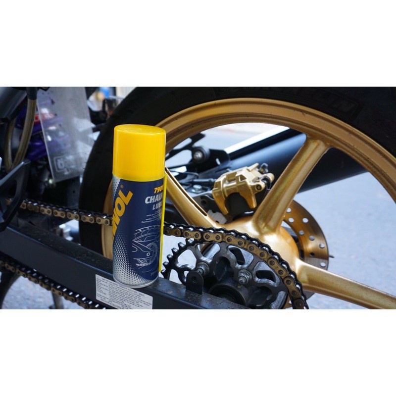 Bảo dưỡng sên Mannol đến từ Germany chính hãng , cao cấp , mau khô , không văng, độ bám cao