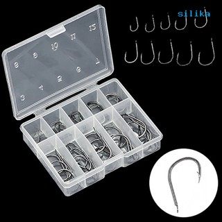 Hộp 50 lưỡi câu cá nhiều kích cỡ
