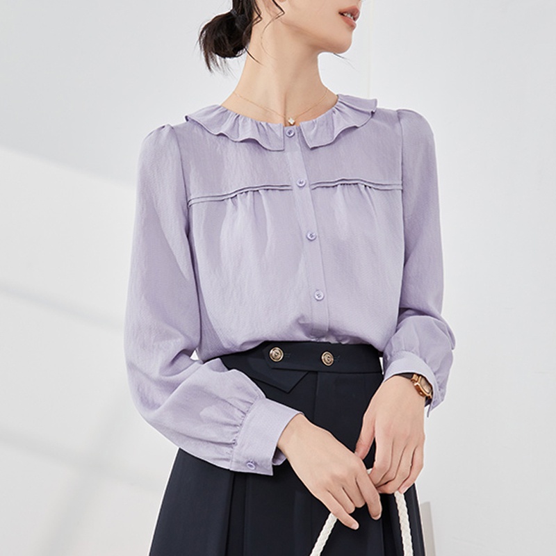 Áo Sơ Mi chiffon Tay Dài Thời Trang Công Sở Dành Cho Nữ