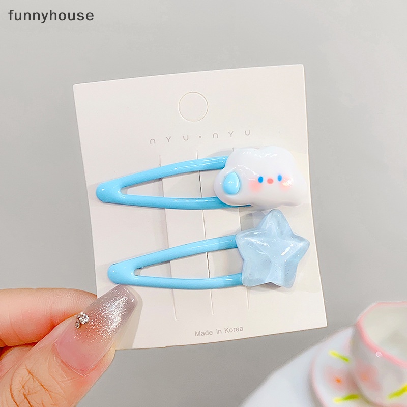 Kẹp Tóc Hình Đám Mây / Ngôi Sao / Đám Mây Dễ Thương Thời Trang Cho Bé Gái