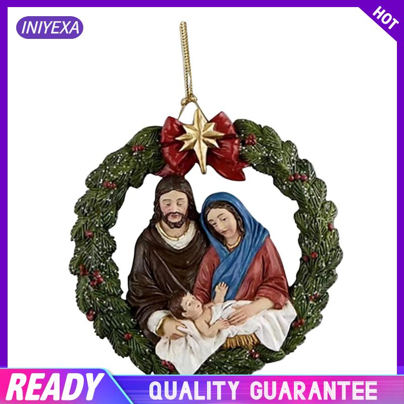 Phụ Kiện Treo Trang Trí Cây Thông Giáng Sinh Hình Chúa jesus