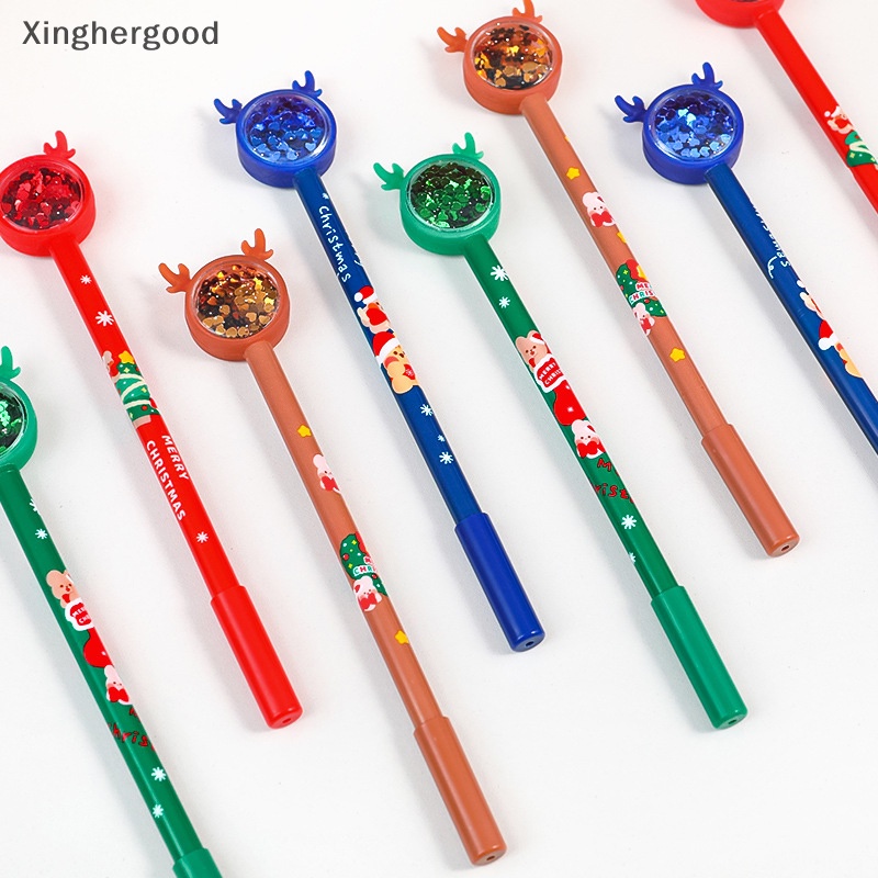 Xinghergood Bút Mực gel Hình Tuần Lộc Giáng Sinh Nhiều Màu Dễ Thương Cho Trẻ Em