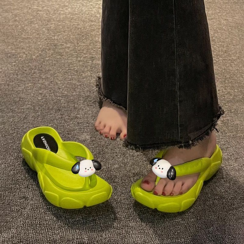 Dép Xỏ Ngón Đế Dày Tăng Chiều Cao Chống Trượt Thoải Mái Thời Trang Đi Biển