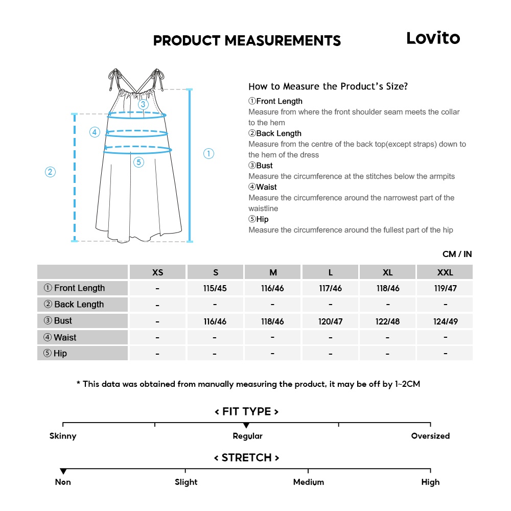 Lovito Đầm đơn giản có dây buộc lưng cho nữ LNA30020
