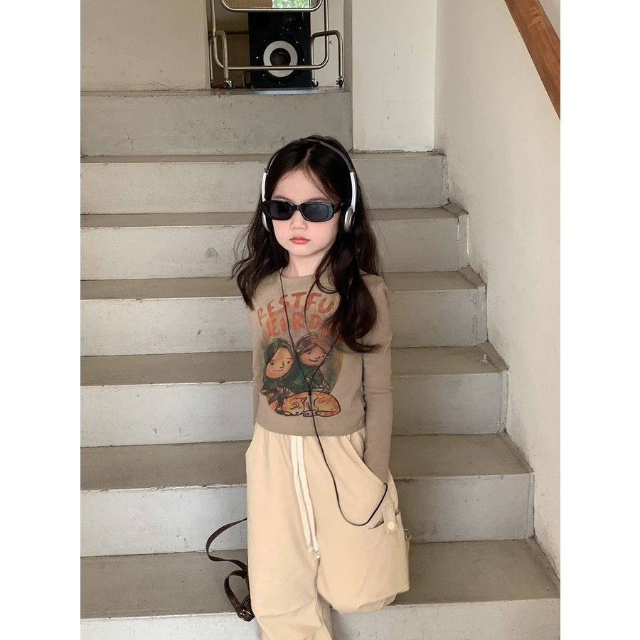 ÁO THUN CROTOP DÀI TAY IN HÌNH ĐÁNG YÊU CHO BÉ- HÀNG QCCC