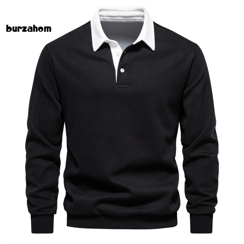 Bur_áo Nỉ Chắp Vá Màu Sắc Phong Cách Mùa Đông Có Nút Cài Giản Dị Dành Cho Nam Giới