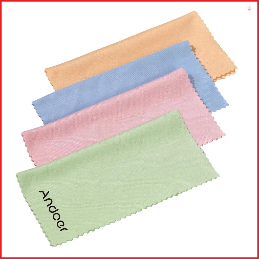 Andoer Khăn Lau Kính Vải Sợi Nhỏ Cao Cấp 10 X 10cm