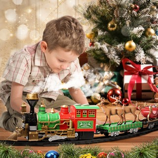 Christmas Train Set - Christmas Tree Train Set Around The Tree - Christmas Train Sets for Under The Tree - Train Set for Christmas Tree