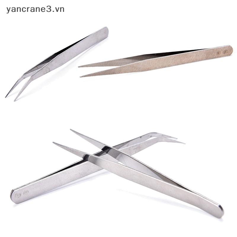 Set 2 Nhíp Gắp Bằng Thép Không Gỉ Chuyên Dụng Cho Trang Điểm yancrane3.vn