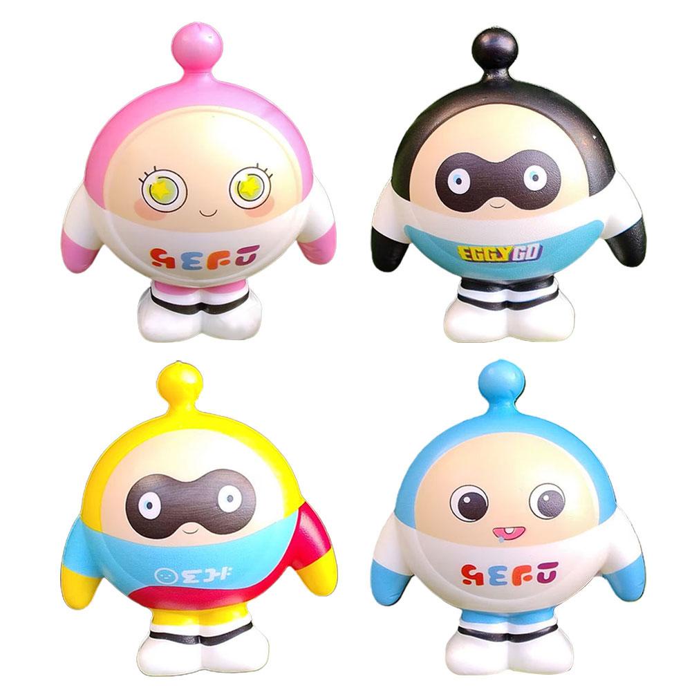 Đồ Chơi Nắn Bóp Đàn Hồi Giảm Stress Hình Quả Trứng Hoạt Hình h9l8