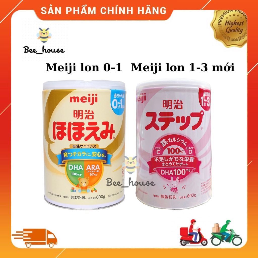 Sữa bột meiji lon số 0 và số 9  nội địa Nhật date mới nhất