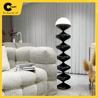 Đèn cây đứng đèn sàn thân lượn sóng tối giản hiện đại cm21