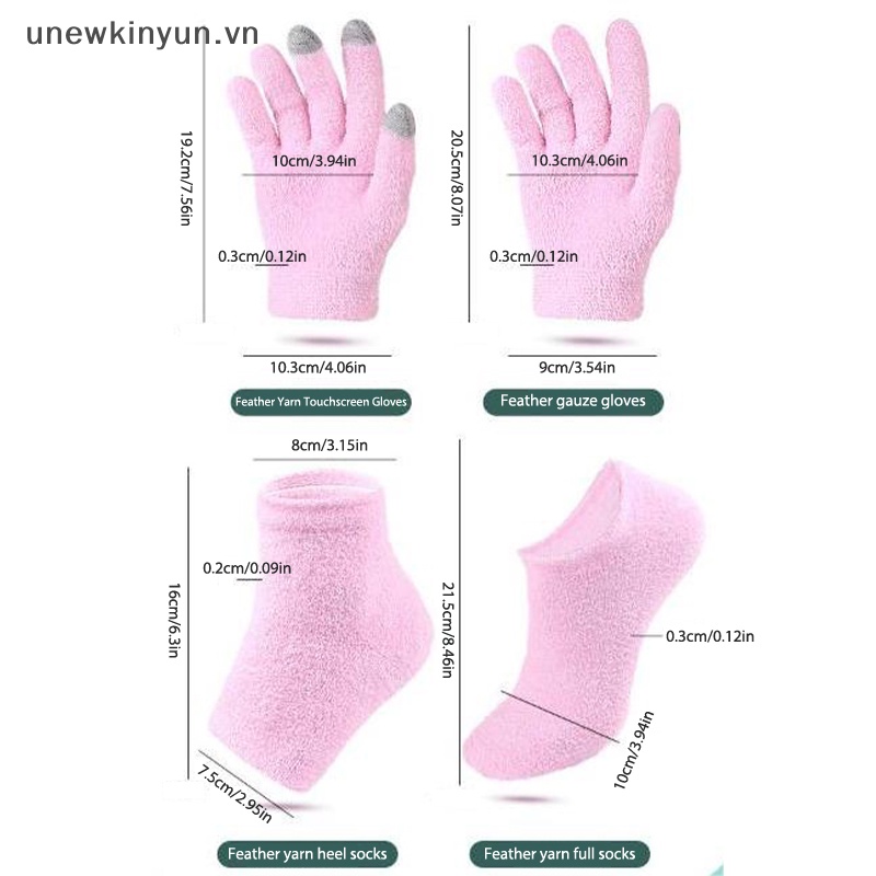 1 Cặp Găng Tay gel spa Có Thể Tái Sử Dụng Dùng Cho Màn Hình Cảm Ứng Dưỡng Ẩm Làm Trắng Da Tay Và Chân vn